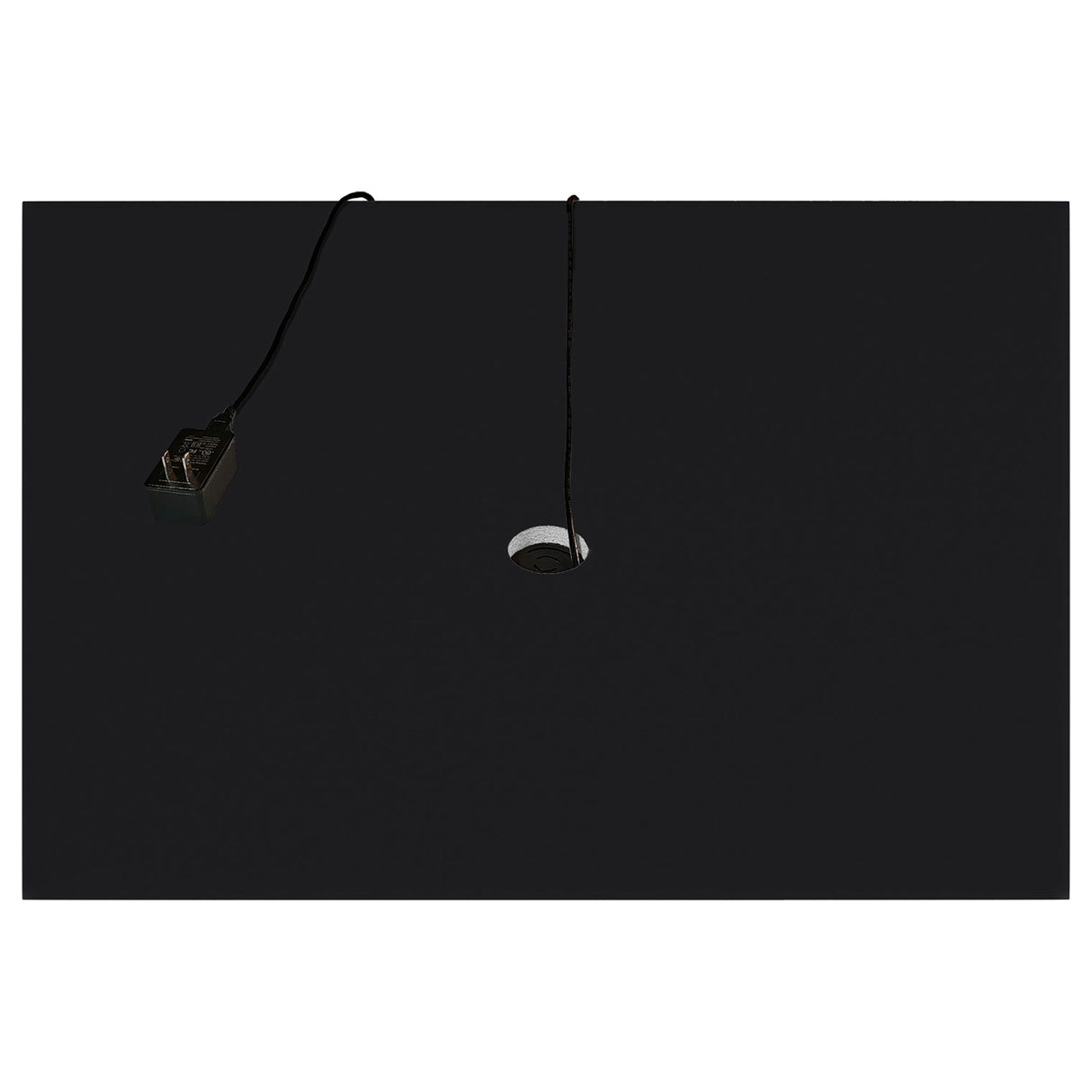 Aero Black 4-Shelf Curio Cabinet with LED Lighting