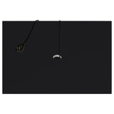 Aero Black 4-Shelf Curio Cabinet with LED Lighting