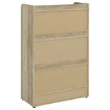 Denia 3-Tier Engineered Wood Shoe Cabinet in White