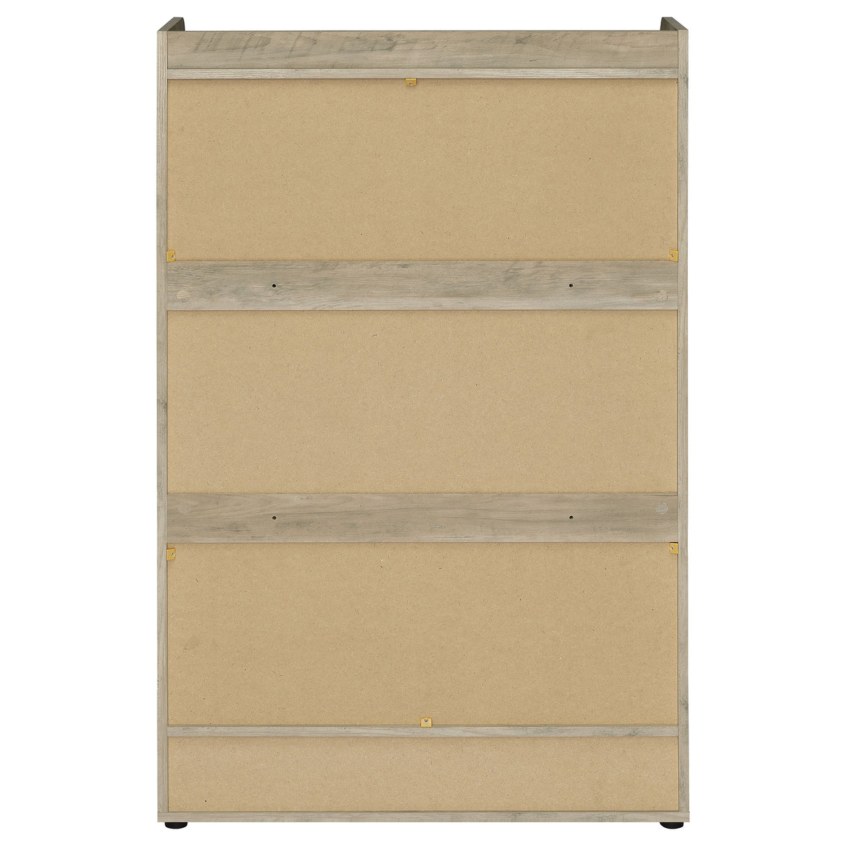 Denia 3-Tier Engineered Wood Shoe Cabinet in White