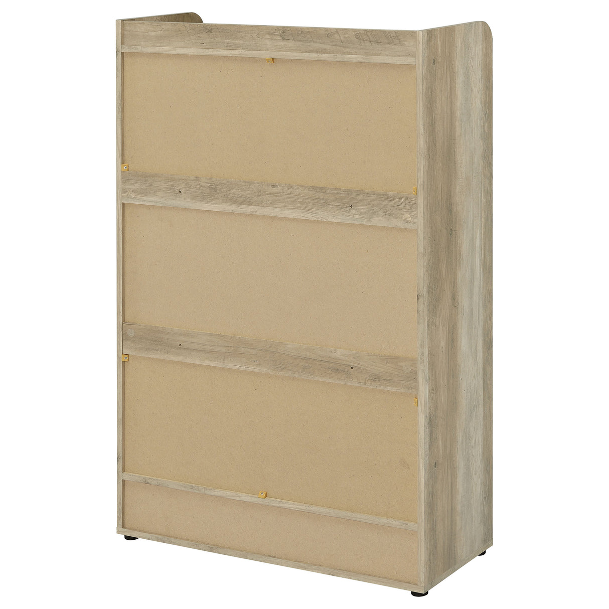 Denia 3-Tier Engineered Wood Shoe Cabinet in White