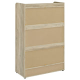 Denia 3-Tier Tilt-Out Shoe Cabinet in Grey