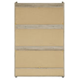 Denia 3-Tier Tilt-Out Shoe Cabinet in Grey
