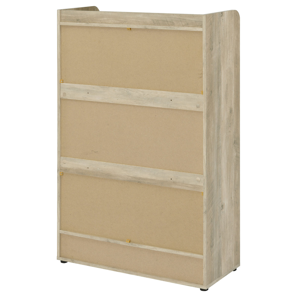 Denia 3-Tier Tilt-Out Shoe Cabinet in Grey