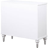 Cardella 2-Door Mandala Accent Cabinet in Distressed White