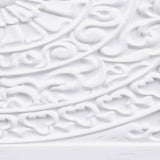 Cardella 2-Door Mandala Accent Cabinet in Distressed White