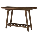 Ornelas 46" Mango Wood Console Table with Slatted Shelf
