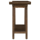 Ornelas 46" Mango Wood Console Table with Slatted Shelf