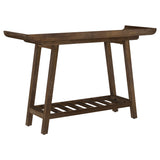 Ornelas 46" Mango Wood Console Table with Slatted Shelf