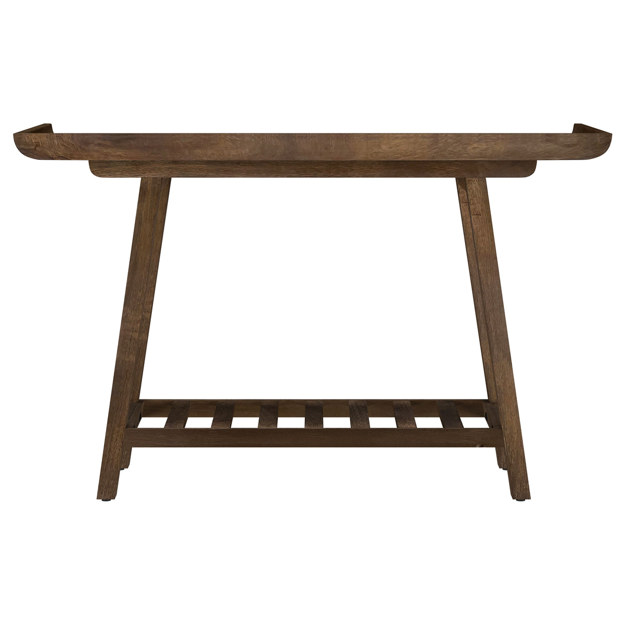 Ornelas 46" Mango Wood Console Table with Slatted Shelf