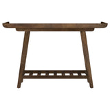 Ornelas 46" Mango Wood Console Table with Slatted Shelf