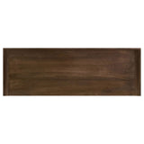 Ornelas 46" Mango Wood Console Table with Slatted Shelf