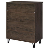Brixton 2-Door Shoe Storage Cabinet in Smoked Oak