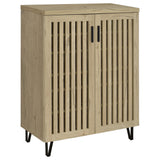 Brixton 2-Door Shoe Storage Cabinet in White Oak