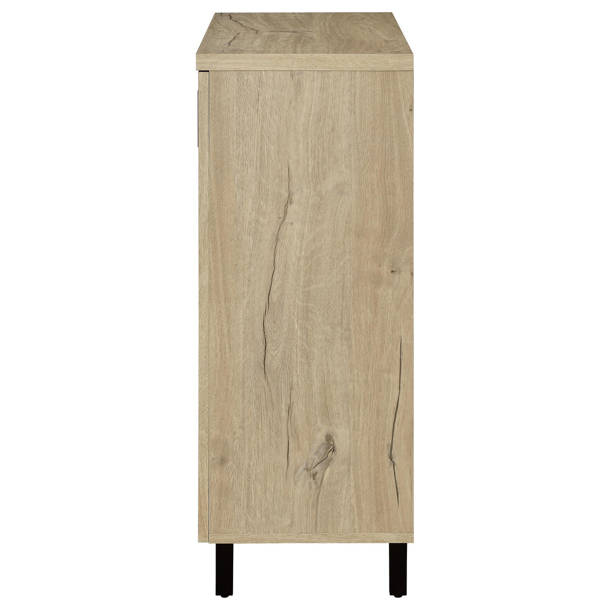 Brixton 2-Door Shoe Storage Cabinet in White Oak