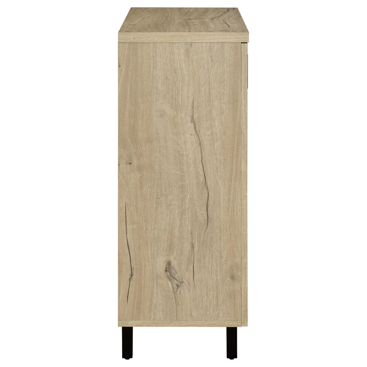 Brixton 2-Door Shoe Storage Cabinet in White Oak