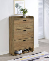 Denia 3-Tier Tilt-Out Shoe Cabinet Mango