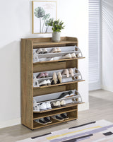 Denia 3-Tier Tilt-Out Shoe Cabinet Mango