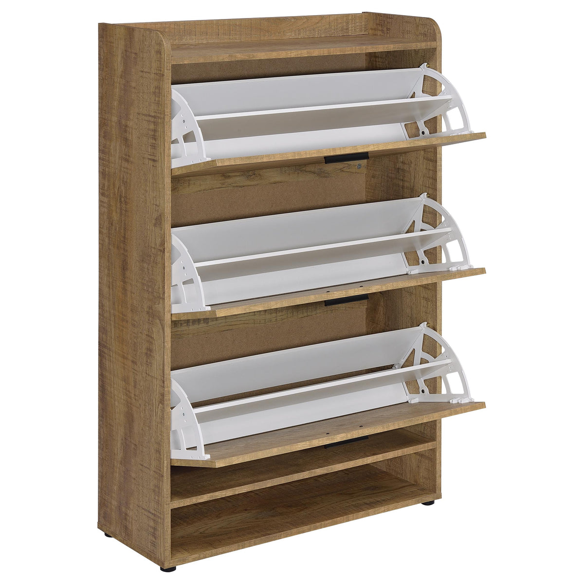 Denia 3-Tier Tilt-Out Shoe Cabinet Mango