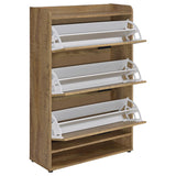 Denia 3-Tier Tilt-Out Shoe Cabinet Mango
