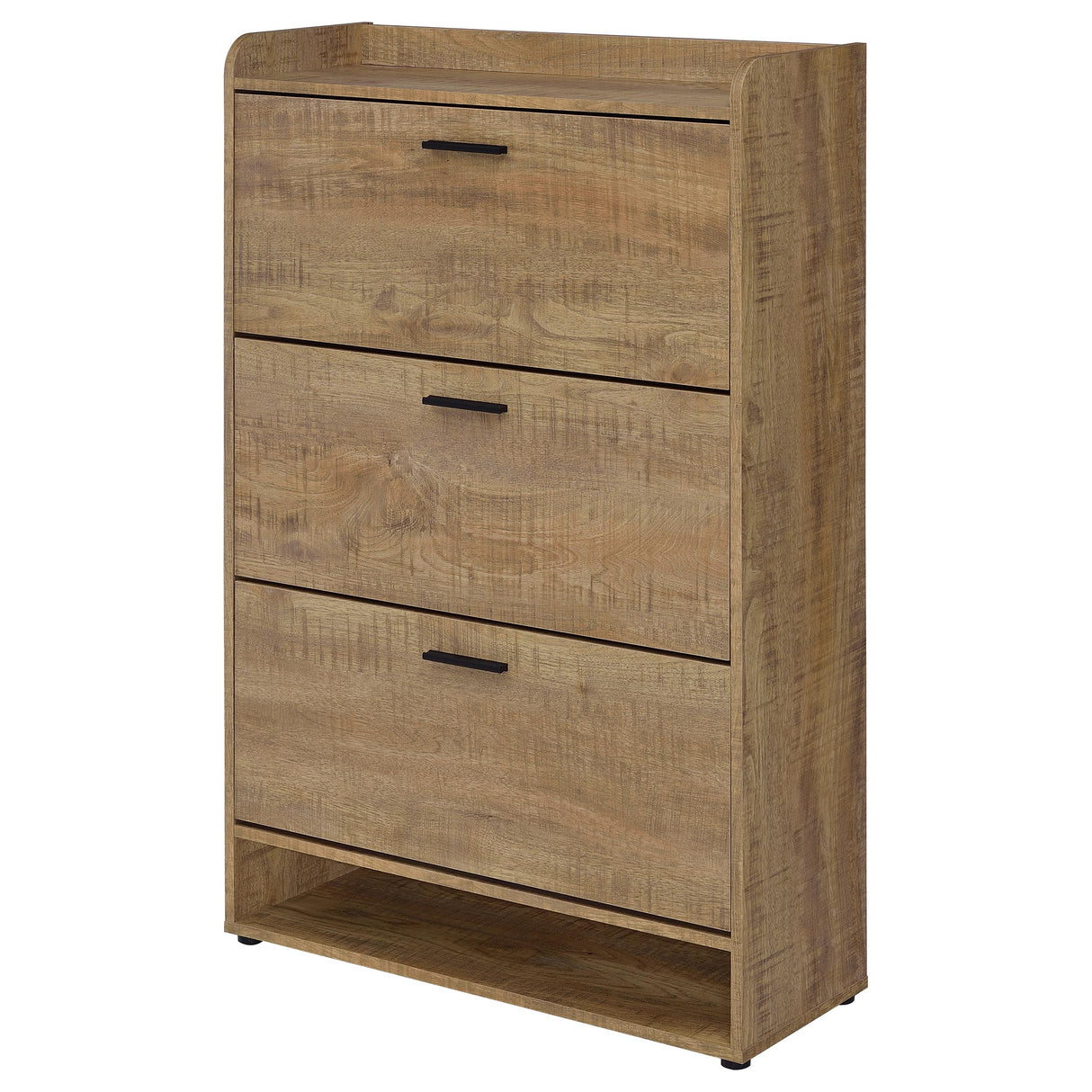 Denia 3-Tier Tilt-Out Shoe Cabinet in Mango