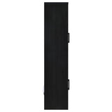 Riva 4-Door Tall Display Cabinet with LED Lighting, Black