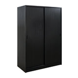 Noble 2-Door Black Wardrobe Cabinet Armoire