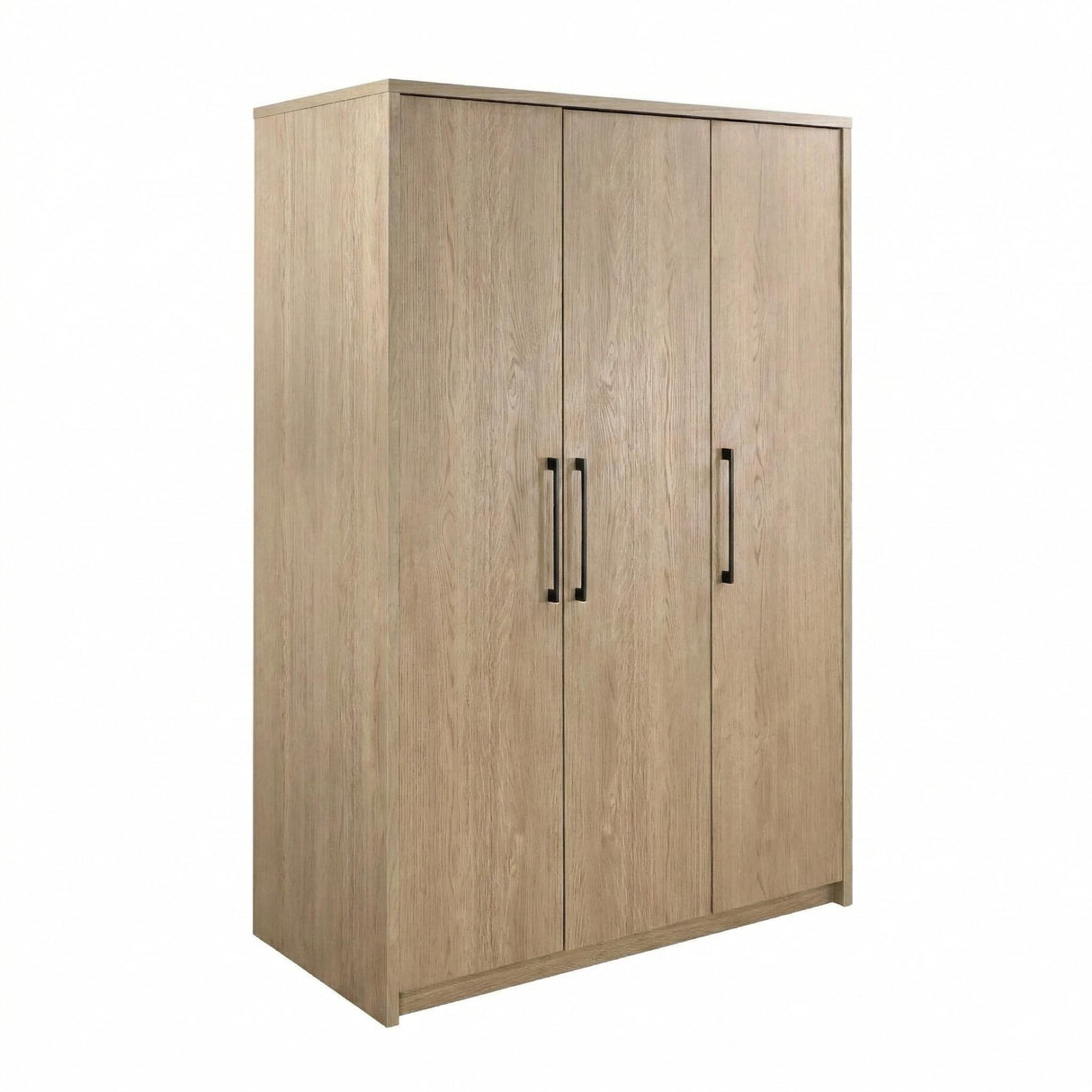Cerda 3-Door Wardrobe Cabinet Armoire in Latte