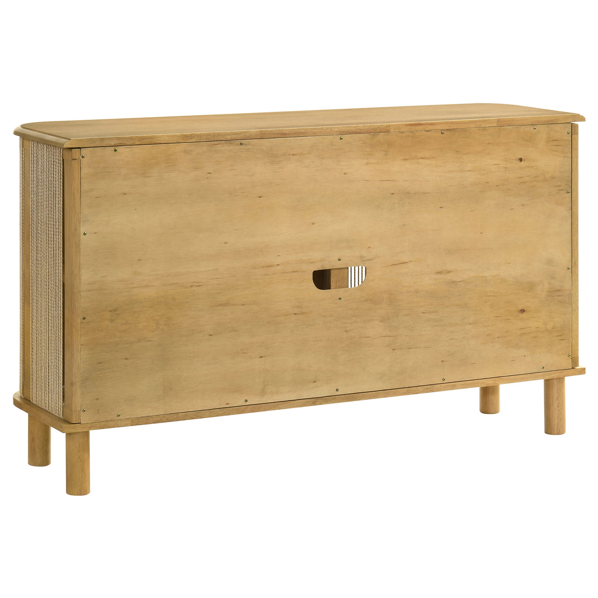 Ervine 3-Door Rope Panel Sideboard Cabinet in Natural