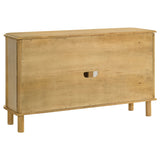 Ervine 3-Door Rope Panel Sideboard Cabinet in Natural