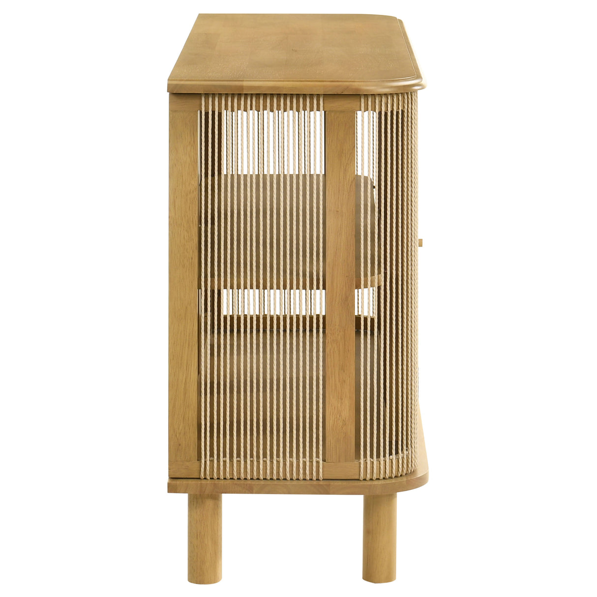 Ervine 3-Door Rope Panel Sideboard Cabinet in Natural