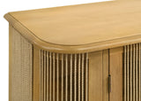 Ervine 3-Door Rope Panel Sideboard Cabinet in Natural