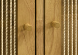 Ervine 3-Door Rope Panel Sideboard Cabinet in Natural