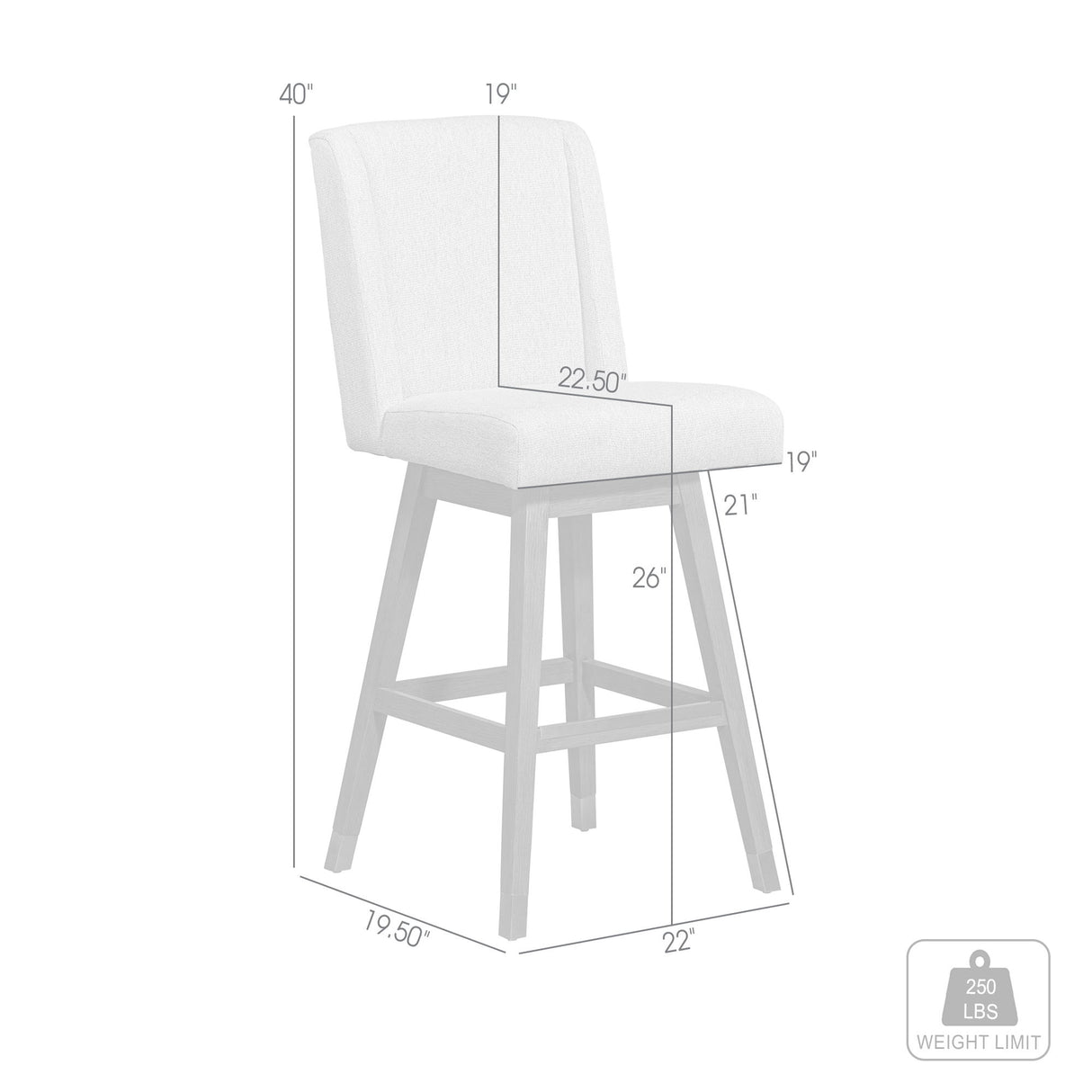 Stancoste - Swivel Counter Stool