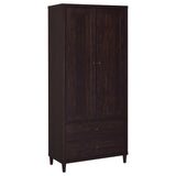 Wadeline 2-Door Tall Accent Storage Cabinet, Rustic Tobacco