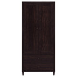 Wadeline 2-Door Tall Accent Storage Cabinet, Rustic Tobacco
