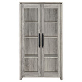 Alejo 2-Door Tall Cabinet in Grey Driftwood
