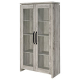 Alejo 2-Door Tall Cabinet in Grey Driftwood