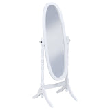 Foyet Adjustable Full Length Cheval Mirror in White