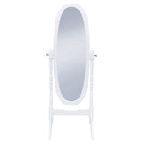 Foyet Adjustable Full Length Cheval Mirror in White