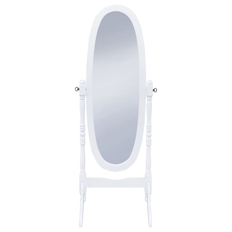 Foyet Adjustable Full Length Cheval Mirror in White