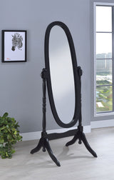 Foyet Adjustable Full Length Cheval Mirror in Black