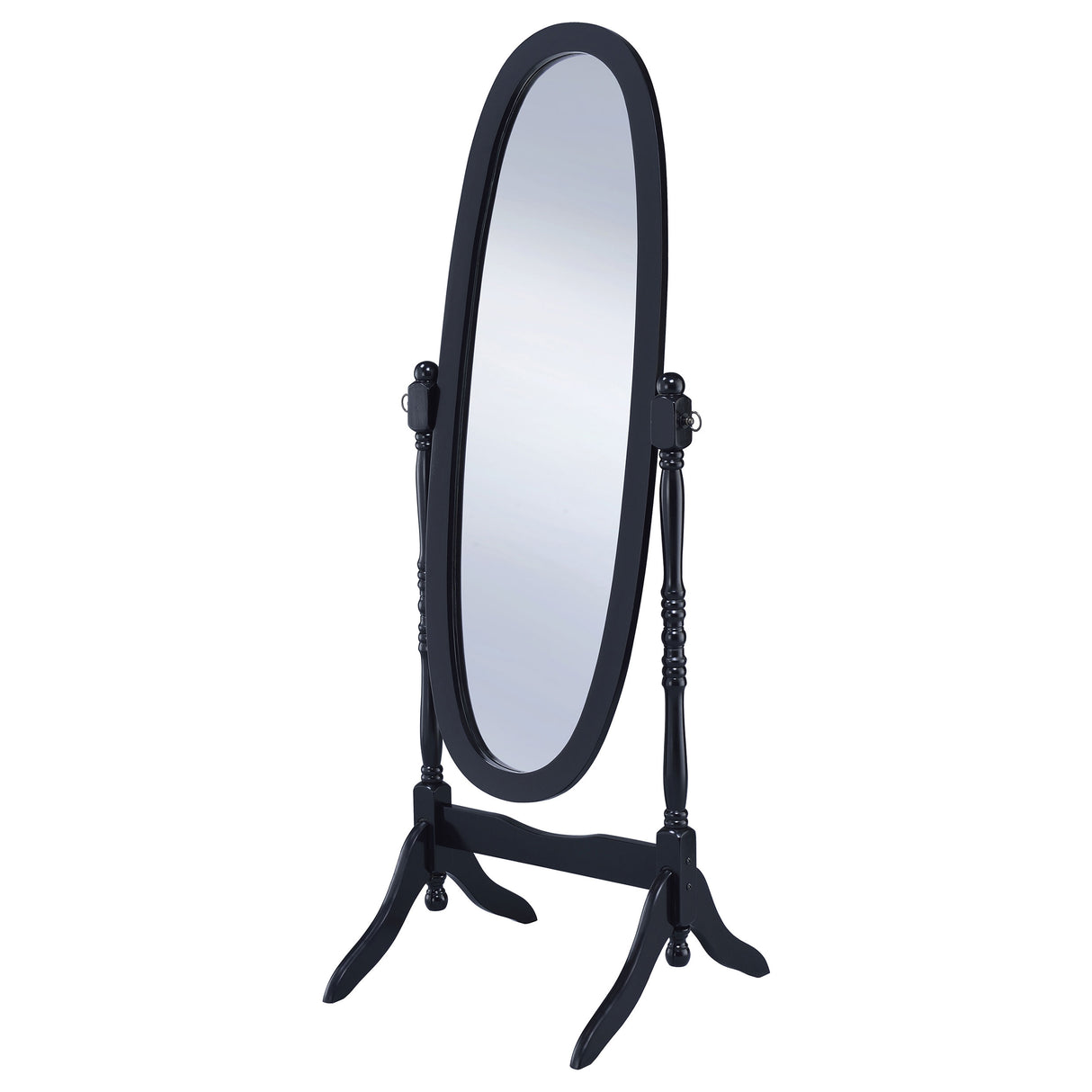 Foyet Adjustable Full Length Cheval Mirror in Black