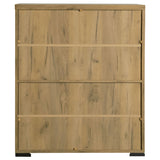 Bristol 6-Shelf Shoe Cabinet in Golden Oak Engineered Wood
