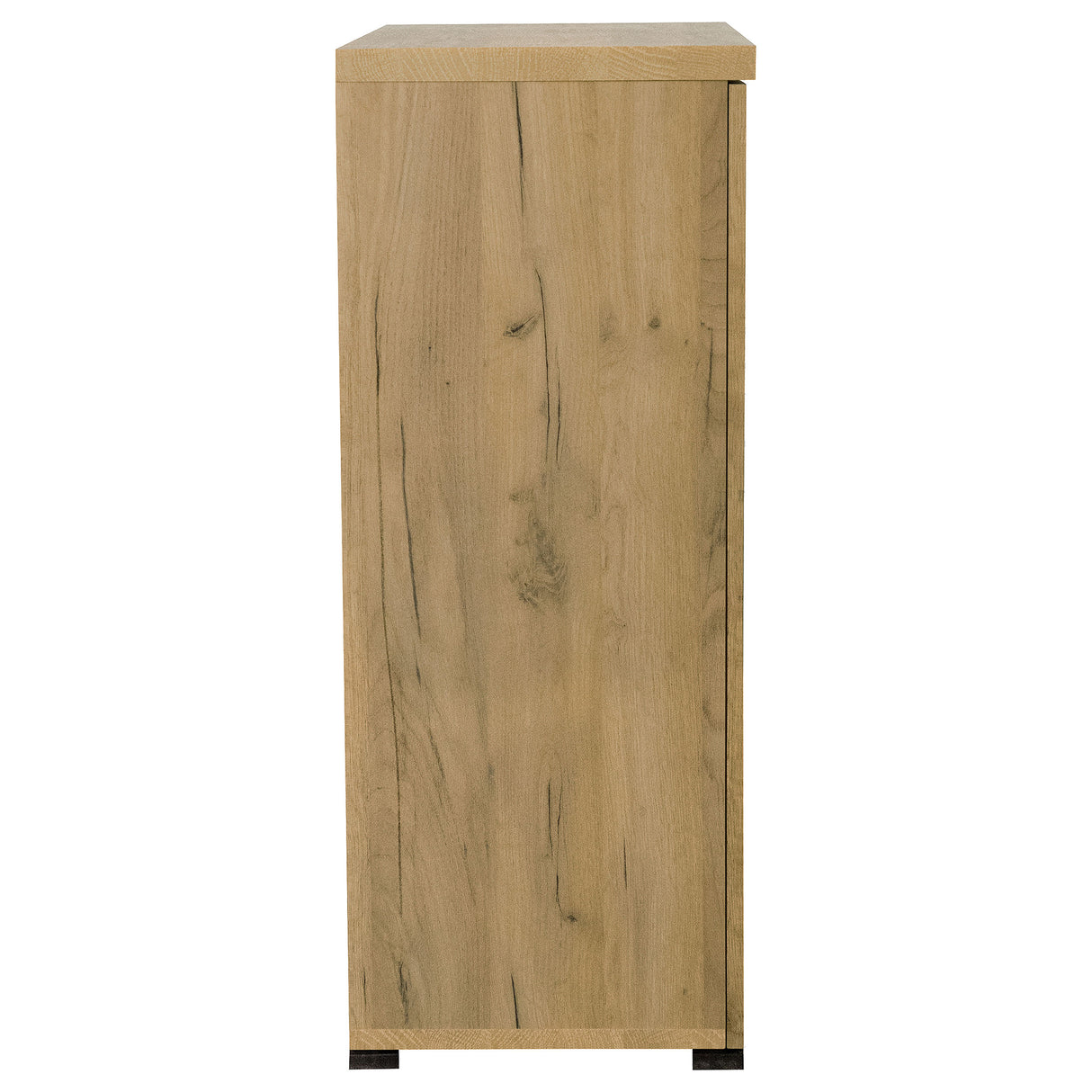 Bristol 6-Shelf Shoe Cabinet in Golden Oak Engineered Wood