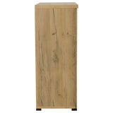 Bristol 6-Shelf Shoe Cabinet in Golden Oak Engineered Wood