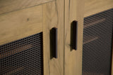Bristol 6-Shelf Shoe Cabinet in Golden Oak Engineered Wood