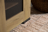 Bristol 6-Shelf Shoe Cabinet in Golden Oak Engineered Wood