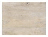 August White Washed Mango Wood 1-Drawer Storage Cabinet