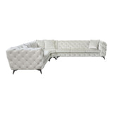 Atronia - Sectional Sofa With 4 Pillows - Beige - Stationary Sectionals - Alpine Outlets